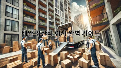 태안 장산리 이사, 완벽 가이드!